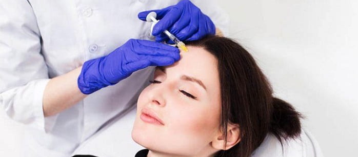 رفع چین و چروک پیشانی با تزریق ژل